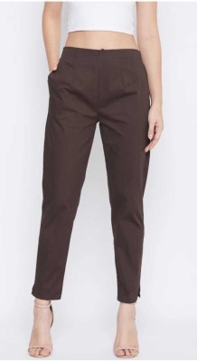 Nick Nine Slim Fit Women Brown Trousers