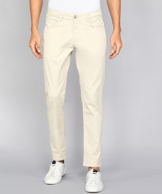 Louis Philippe Jeans Tapered Men Khaki Trousers