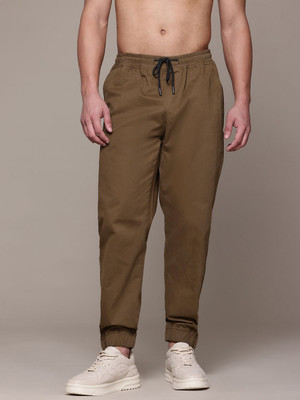Roadster Regular Fit Men Brown Trousers