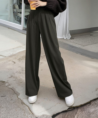KOTTY Regular Fit Women Grey Trousers