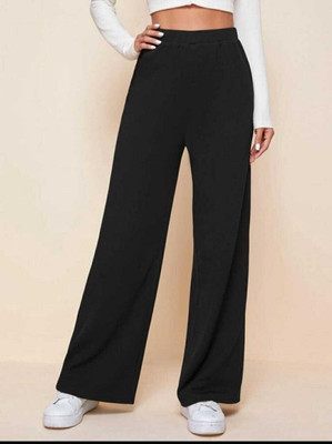 Broadstar Relaxed Women Black Trousers