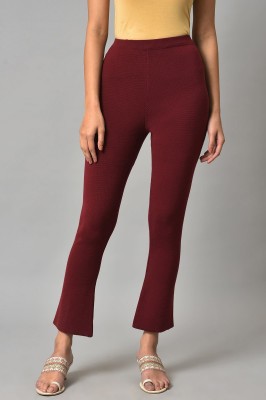 W Regular Fit Women Red Trousers