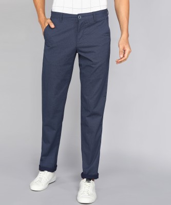 Louis Philippe Sport Tapered Men Blue Trousers