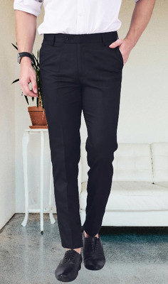 AD & AV Regular Fit Men Black Trousers
