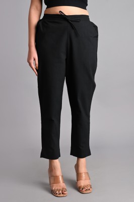 DESI SUTRA Regular Fit Women Black Trousers