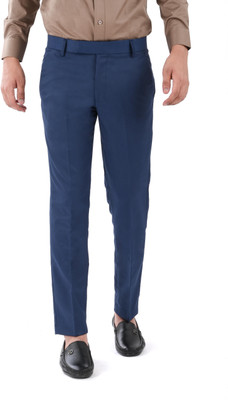 sntc Regular Fit Men Black Trousers
