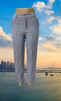 Rseberry Fashion Regular Fit Women Grey Trousers