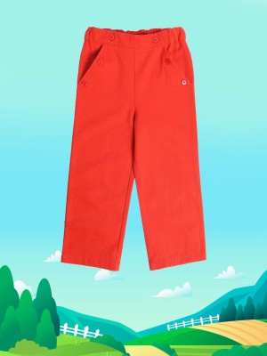 MINI KLUB Regular Fit Girls Orange Trousers