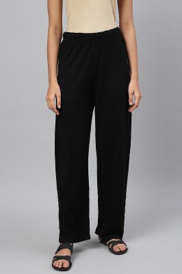 Aurelia Relaxed Women Black Trousers