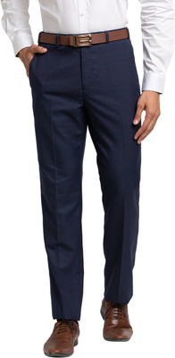 Raymond Regular Fit Men Blue Trousers