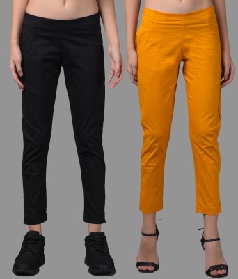 Dollar Missy Slim Fit Women Black Trousers