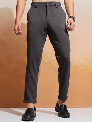 HIGHLANDER Slim Fit Men Grey Trousers