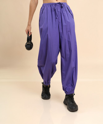 Tokyo Talkies Regular Fit Women Purple Trousers