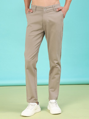 V-MART Slim Fit Men Beige Trousers