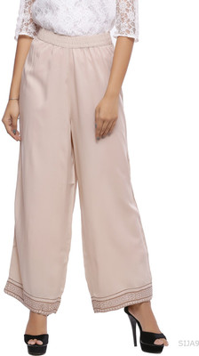 Cloth Stories Regular Fit Women Cream Trousers