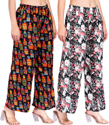 Aprawo Regular Fit Women Multicolor Trousers
