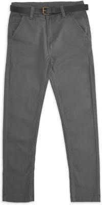 Pantaloons Junior Regular Fit Boys Grey Trousers