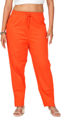 LoveiT Regular Fit Women Orange Trousers