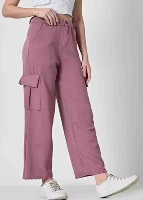 RARFASHIONATER Comfort Fit Women Pink Trousers
