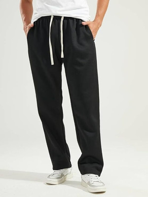 IMSA MODA Solid Men Black Track Pants