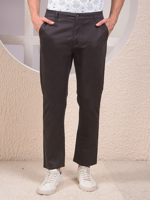 CRIMSOUNE CLUB Slim Fit Men Black Trousers