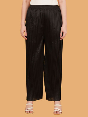 Kintu Parantu Regular Fit Women Black Trousers