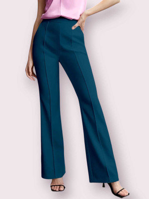 HouseOfCommon Regular Fit Women Blue Trousers