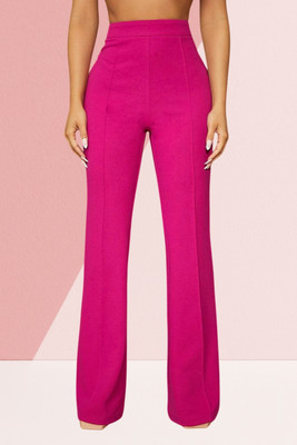 AKOTTY Regular Fit Women Pink Trousers