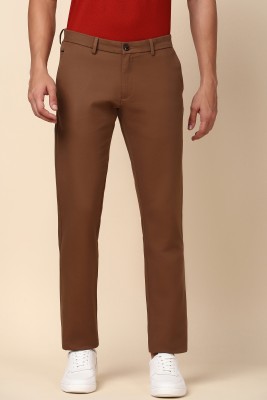 Allen Solly Regular Fit Men Brown Trousers