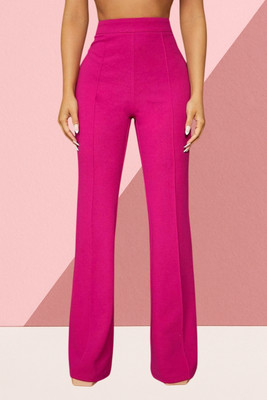 AKOTTY Regular Fit Women Pink Trousers