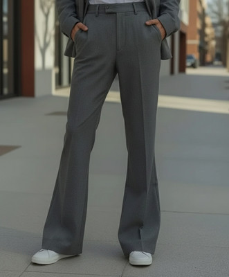 OFD Relaxed Men Grey Trousers
