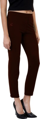 Kapok Gold Regular Fit Women Brown Trousers
