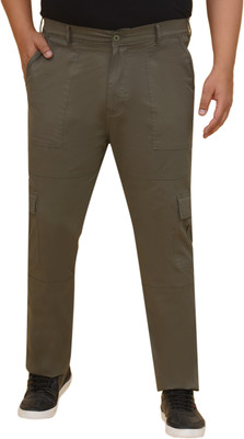 JOHN PRIDE Regular Fit Men Green Trousers