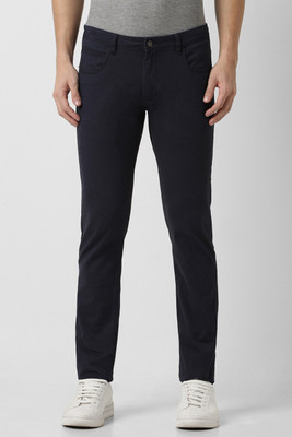 PETER ENGLAND Skinny Fit Men Blue Trousers
