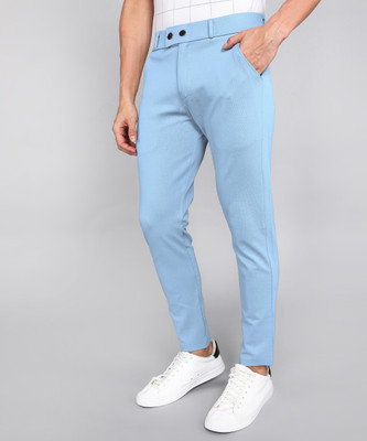 INDICLUB Relaxed Men Light Blue Trousers