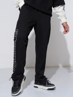 HIGHLANDER Straight Fit Men Black Trousers