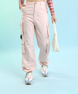 Tokyo Talkies Regular Fit Women Pink Trousers