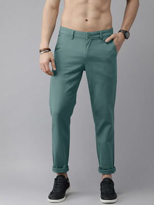 Roadster Regular Fit Men Dark Blue Trousers