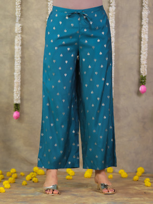 Aramya Comfort Fit Women Dark Blue Trousers