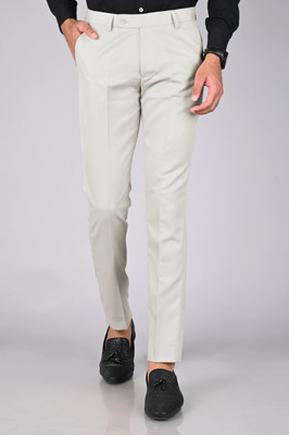 MANCREW Regular Fit Men Grey Trousers