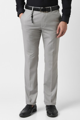 V DOT BY VAN HEUSEN Skinny Fit Men Grey Trousers