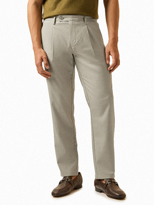 THE BEAR HOUSE Regular Fit Men Grey Trousers