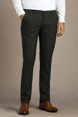 LOUIS PHILIPPE Slim Fit Men Green Trousers