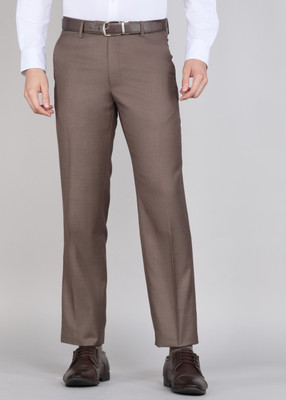 VAN HEUSEN Slim Fit Men Grey Trousers