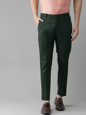 The DS Regular Fit Men Dark Green Trousers