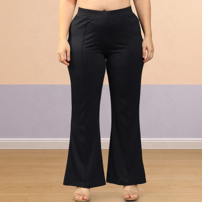 nitafashion Comfort Fit, Regular Fit Women Black Trousers