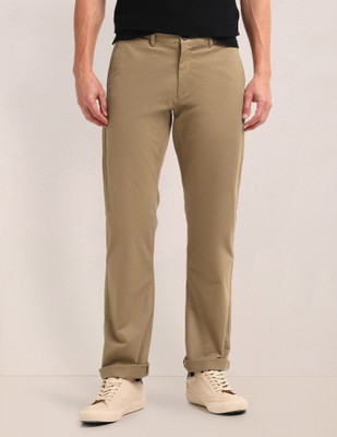 U.S. POLO ASSN. Slim Fit Men Beige Trousers