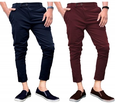 Ezee Sleeves Slim Fit Men Multicolor Trousers