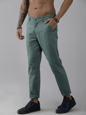 Roadster Slim Fit Men Dark Blue Trousers
