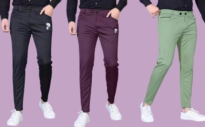 JSGARMENT Regular Fit Men Multicolor Trousers